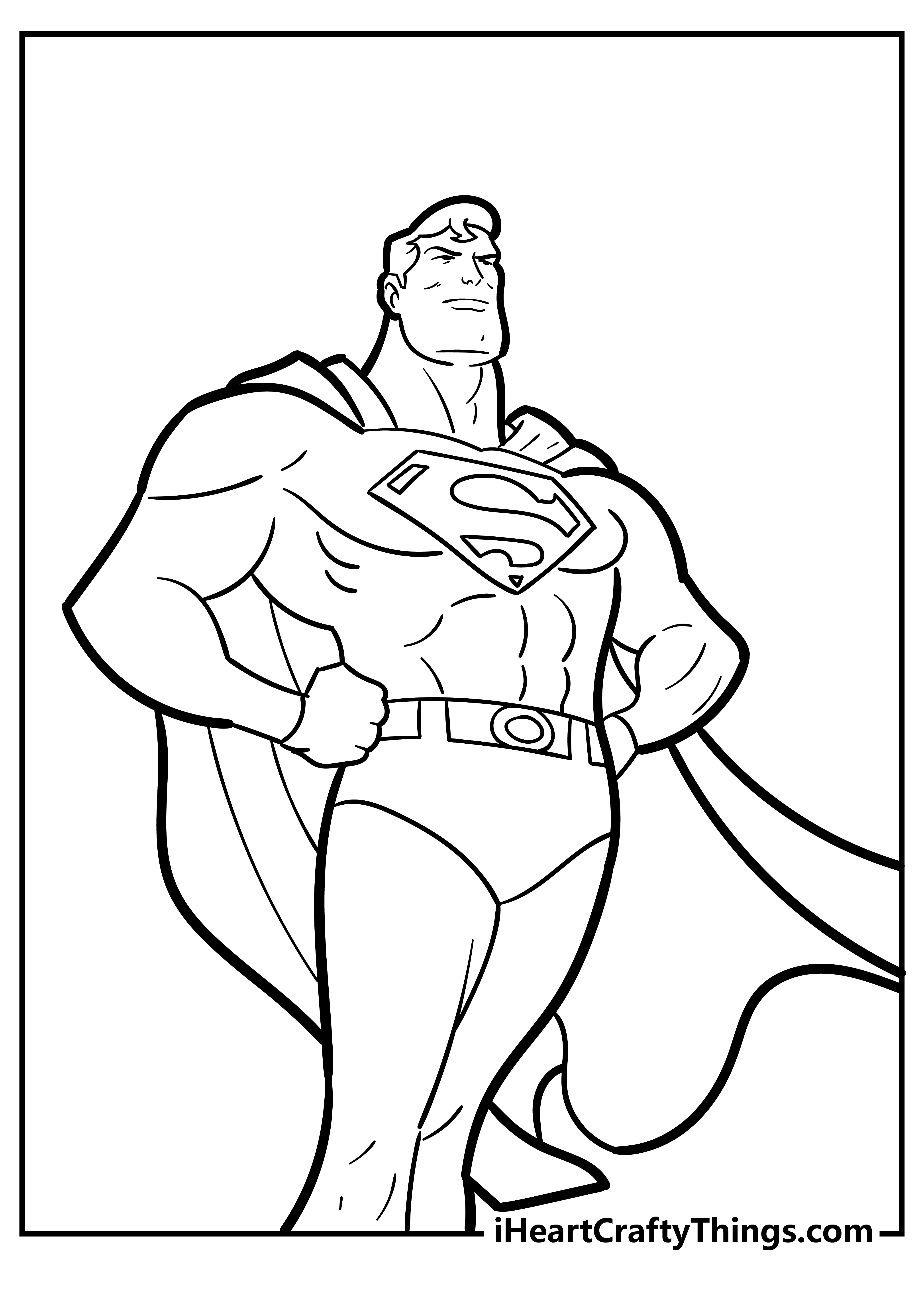 Superman Coloring Pages for preschoolers free printable