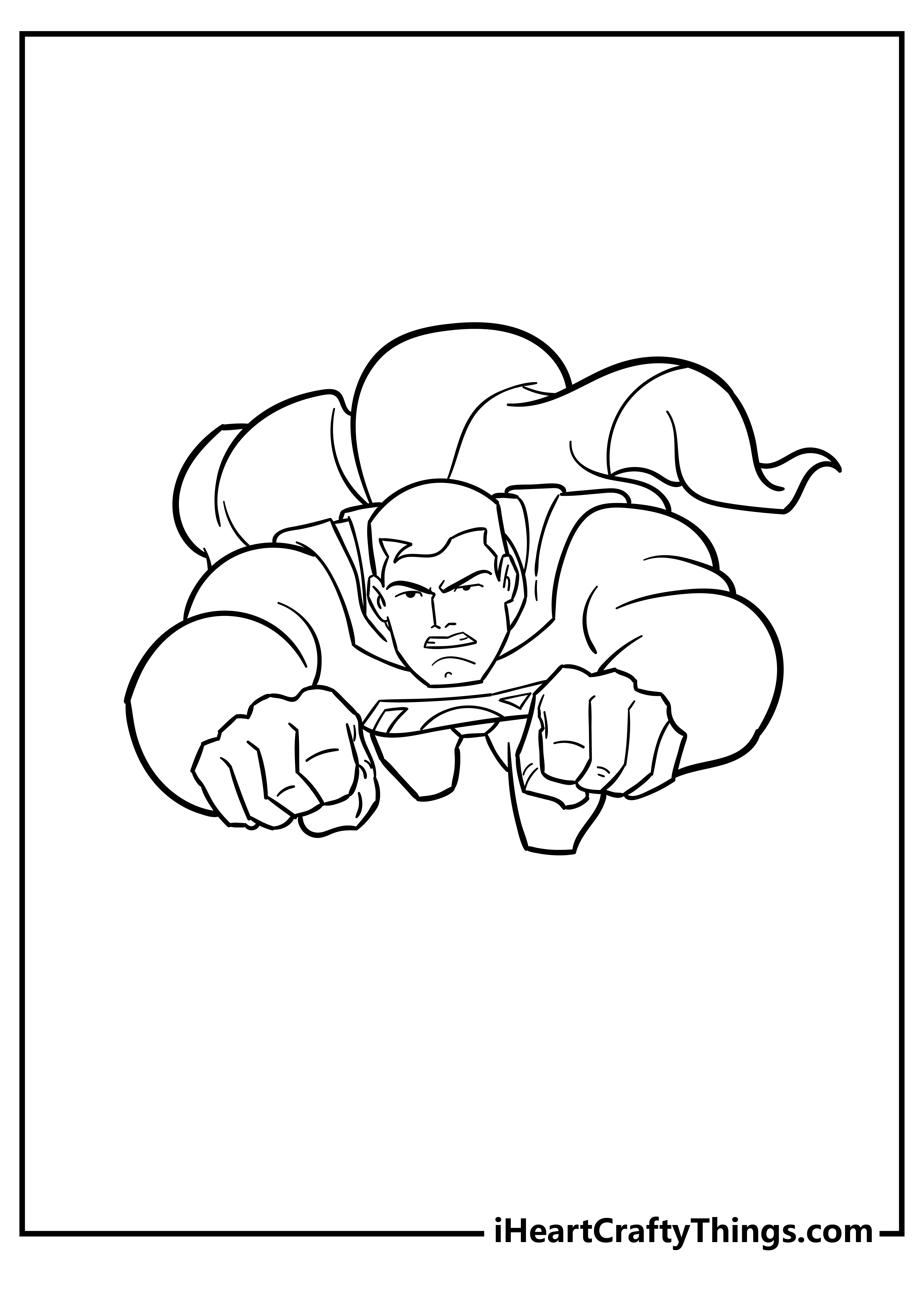 Superman Coloring Book free printable