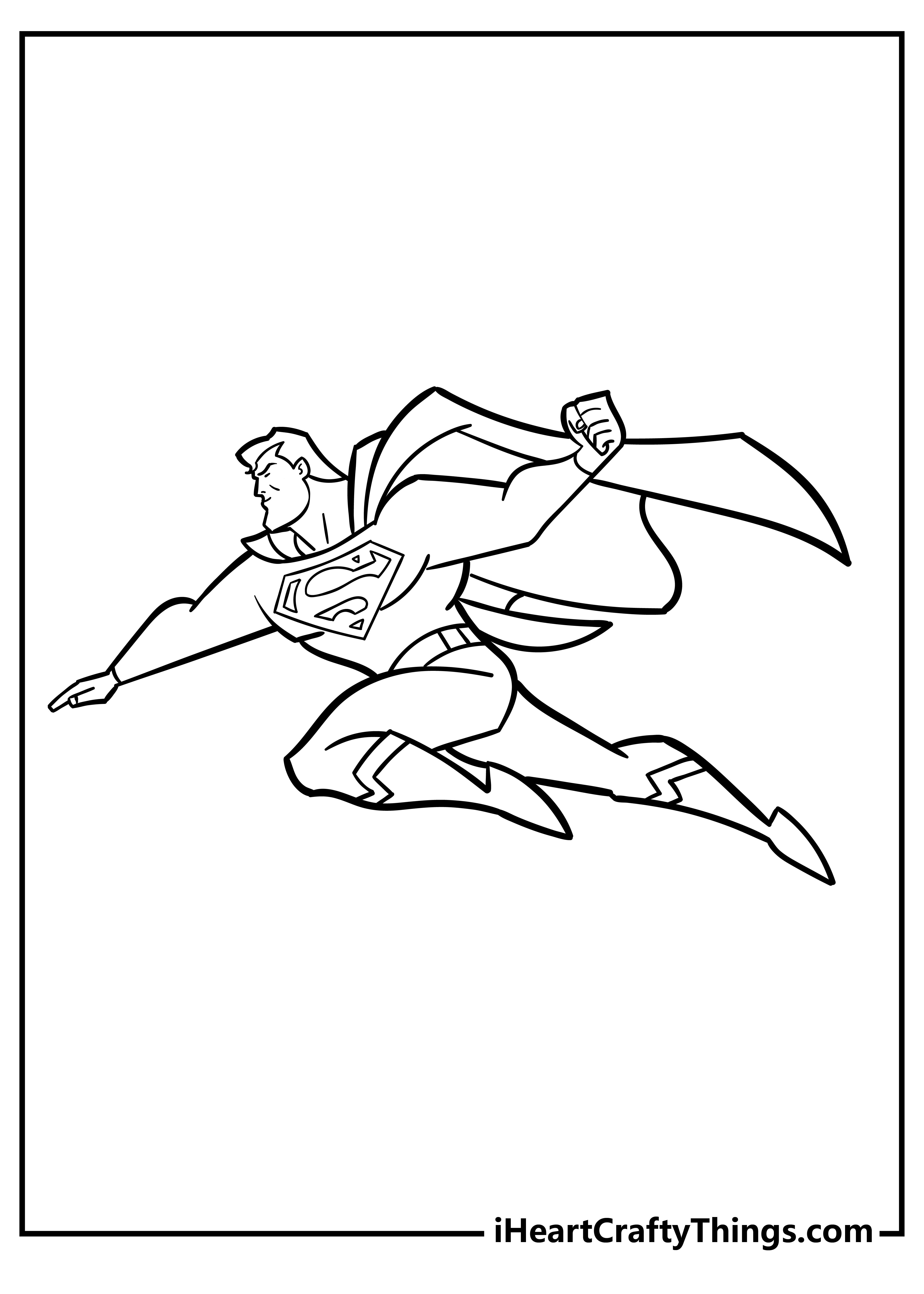 free coloring pages of superman