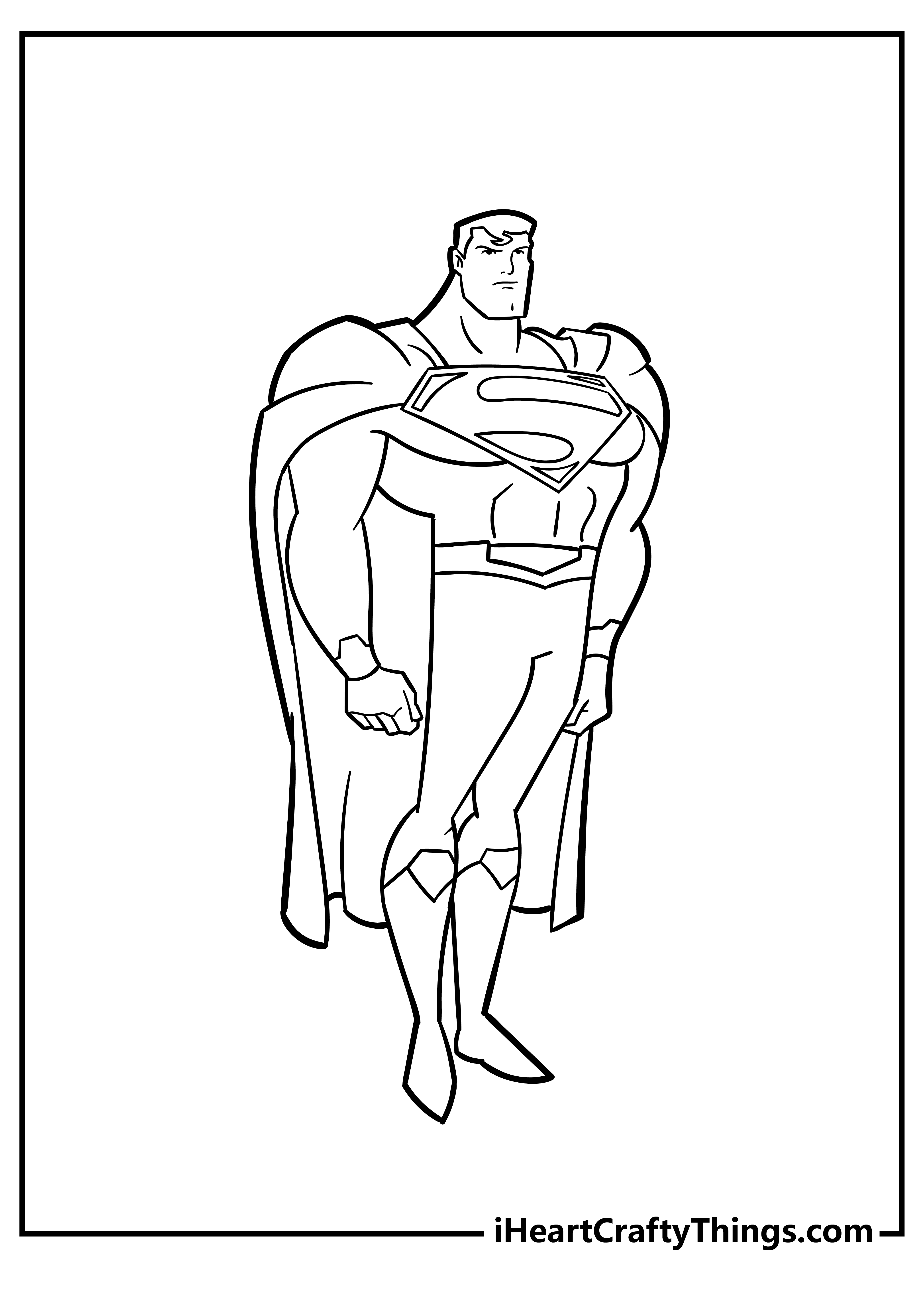 Superman Coloring Book free printable
