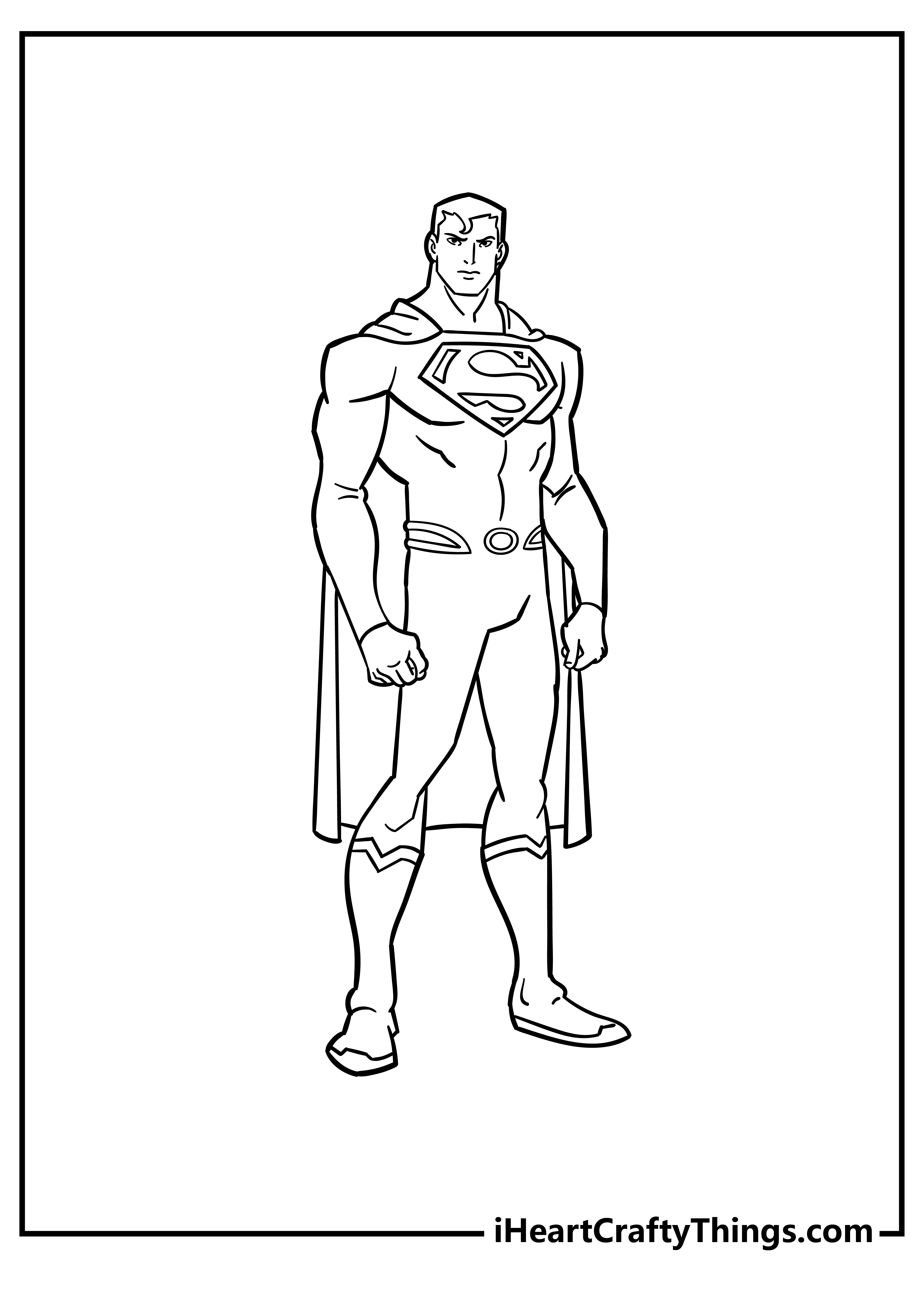 Superman Coloring Book for kids free printable