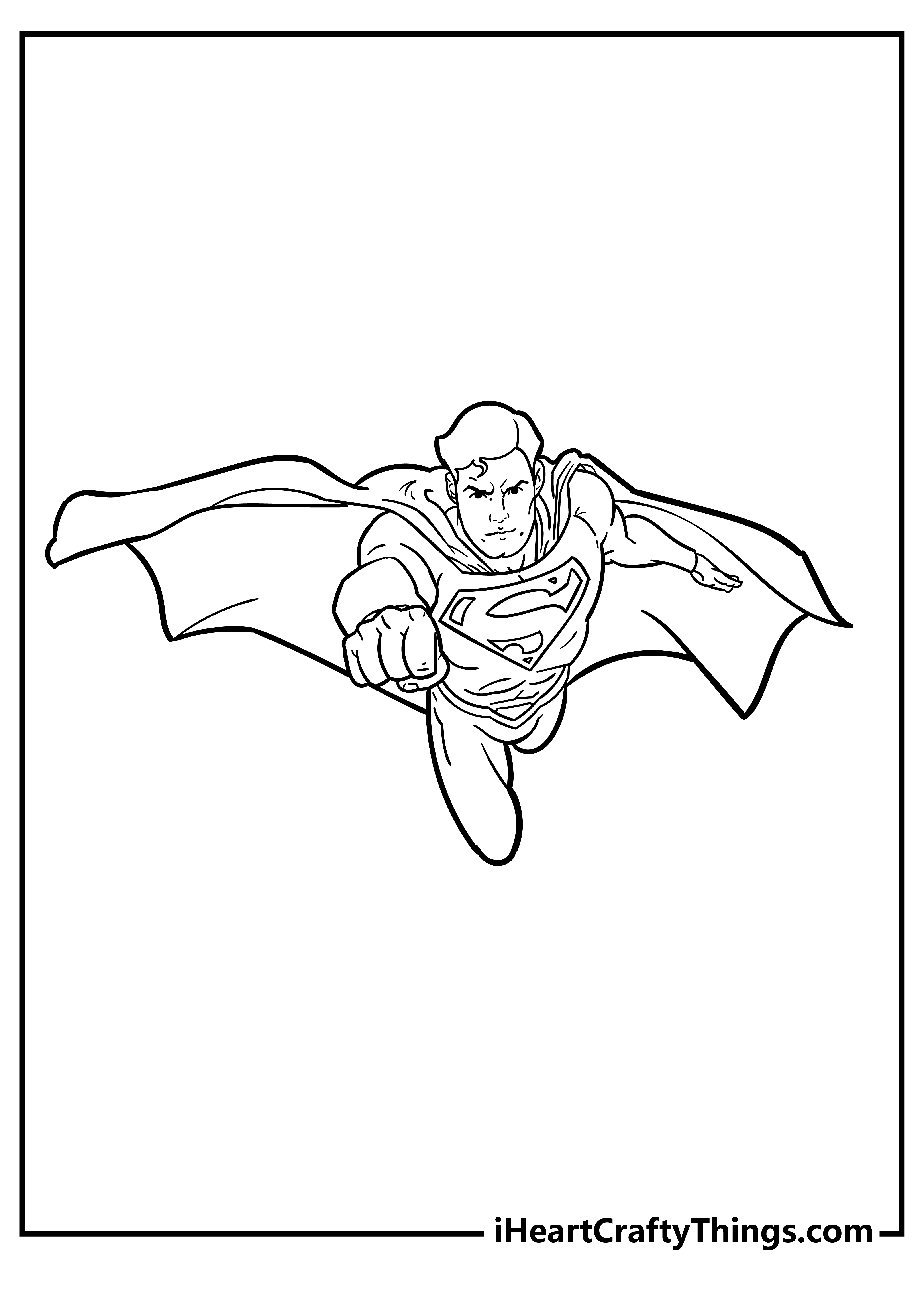 Superman Coloring Sheet for children free download