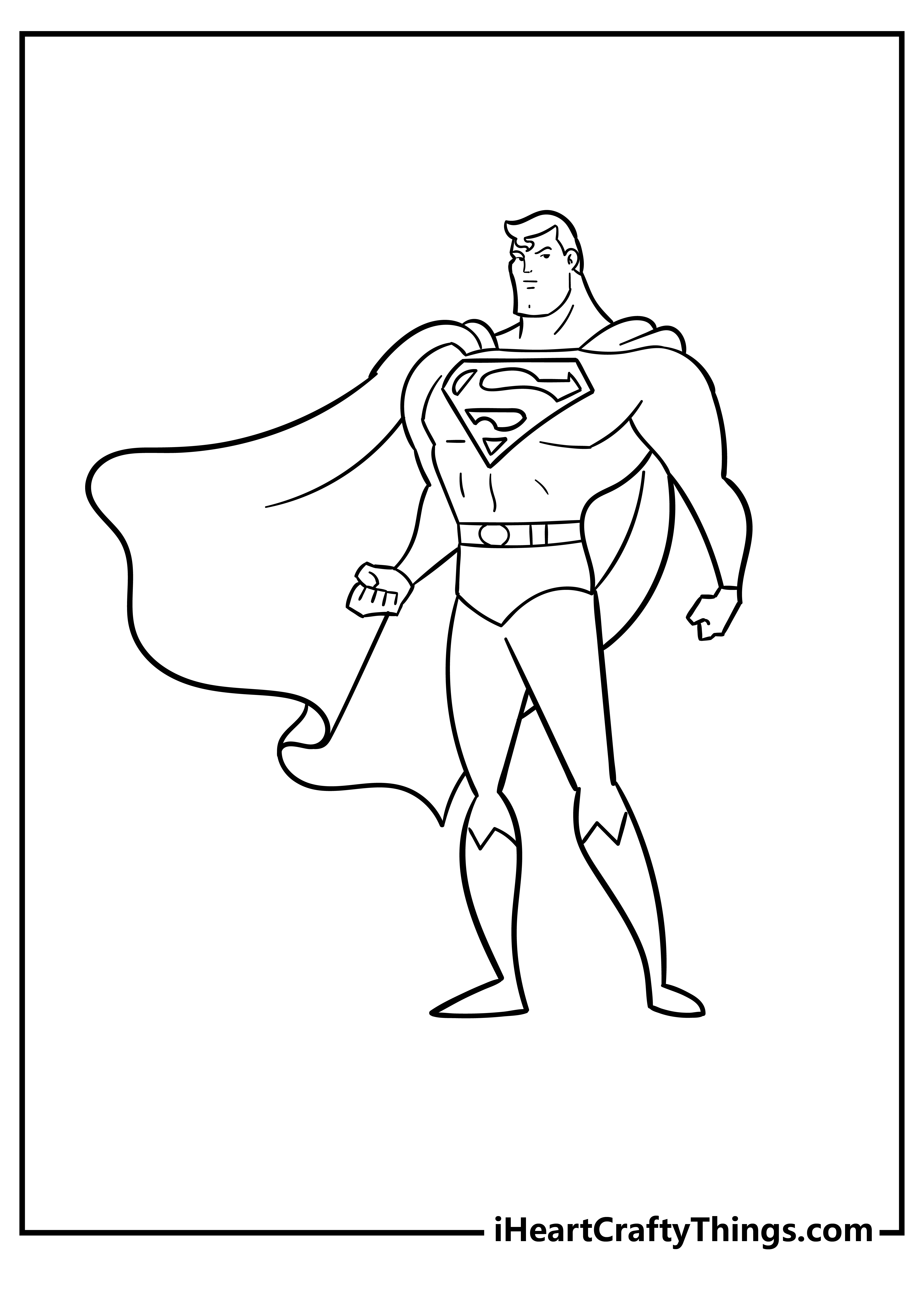 superman drawing for kids