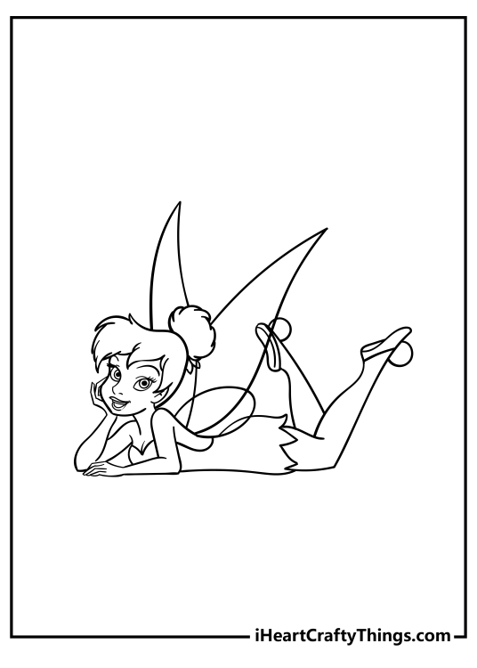 peter pan and tinkerbell coloring pages