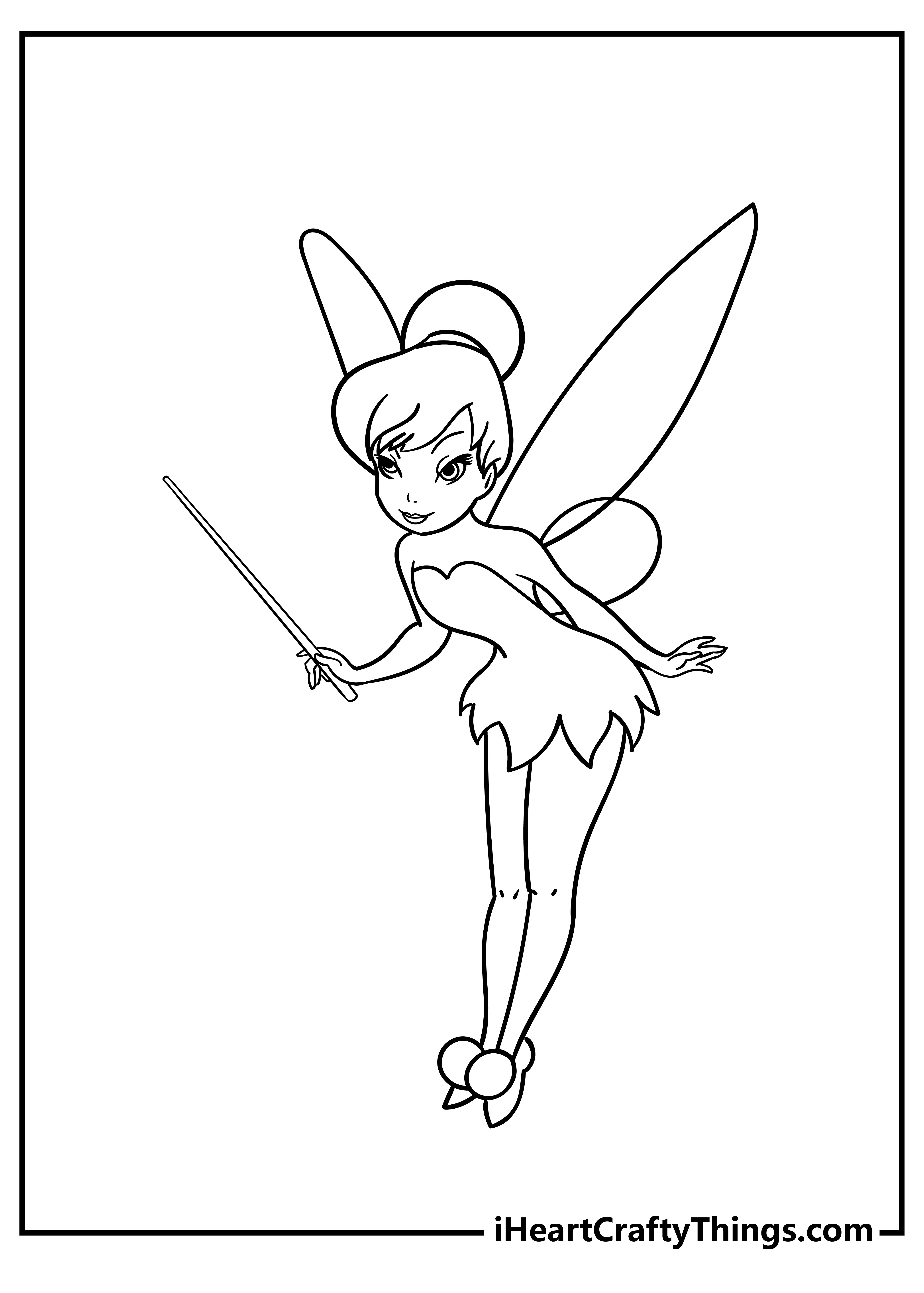 Tinkerbell Coloring Pages for adults free printable