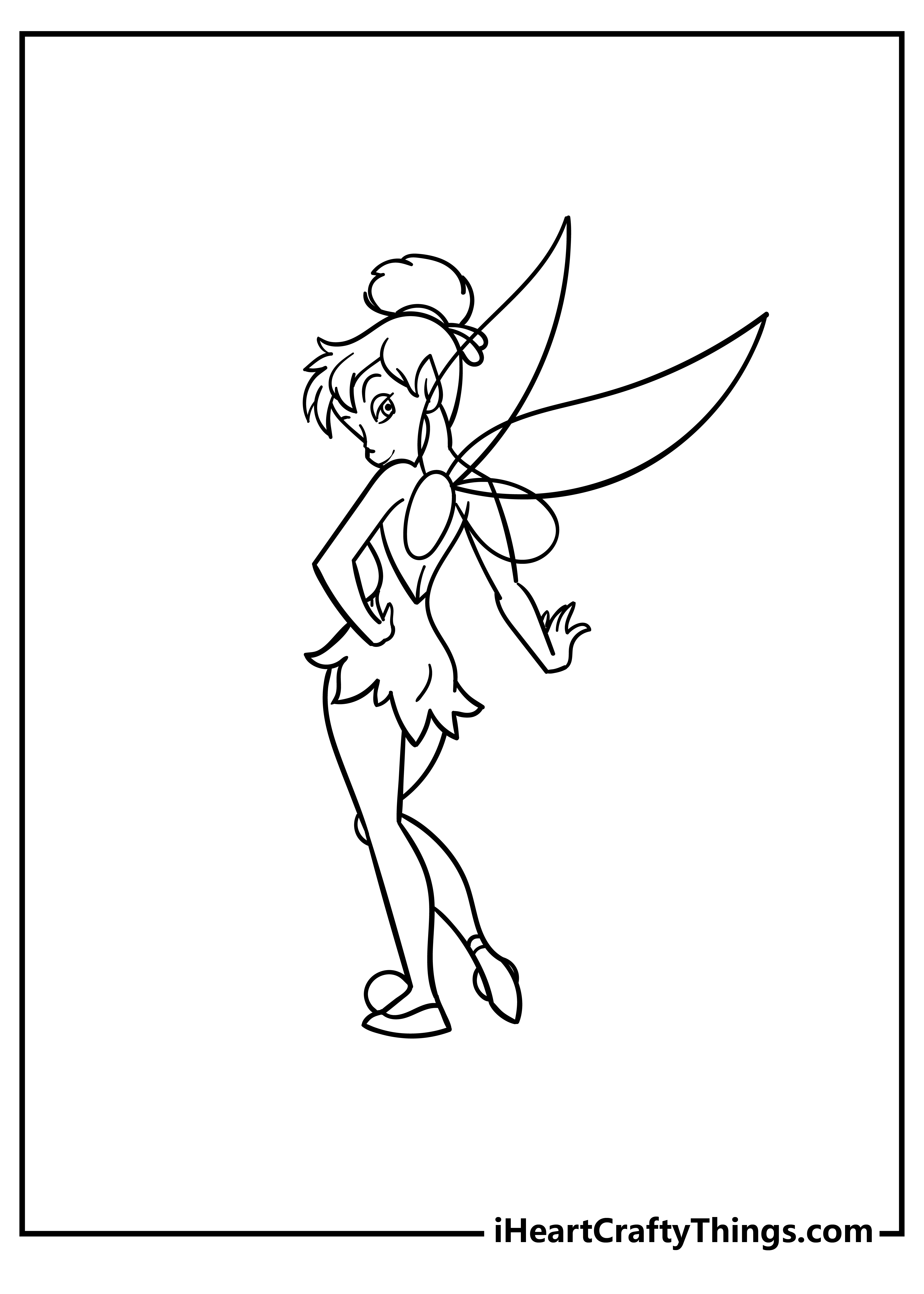 Tinkerbell Coloring Book for kids free printable