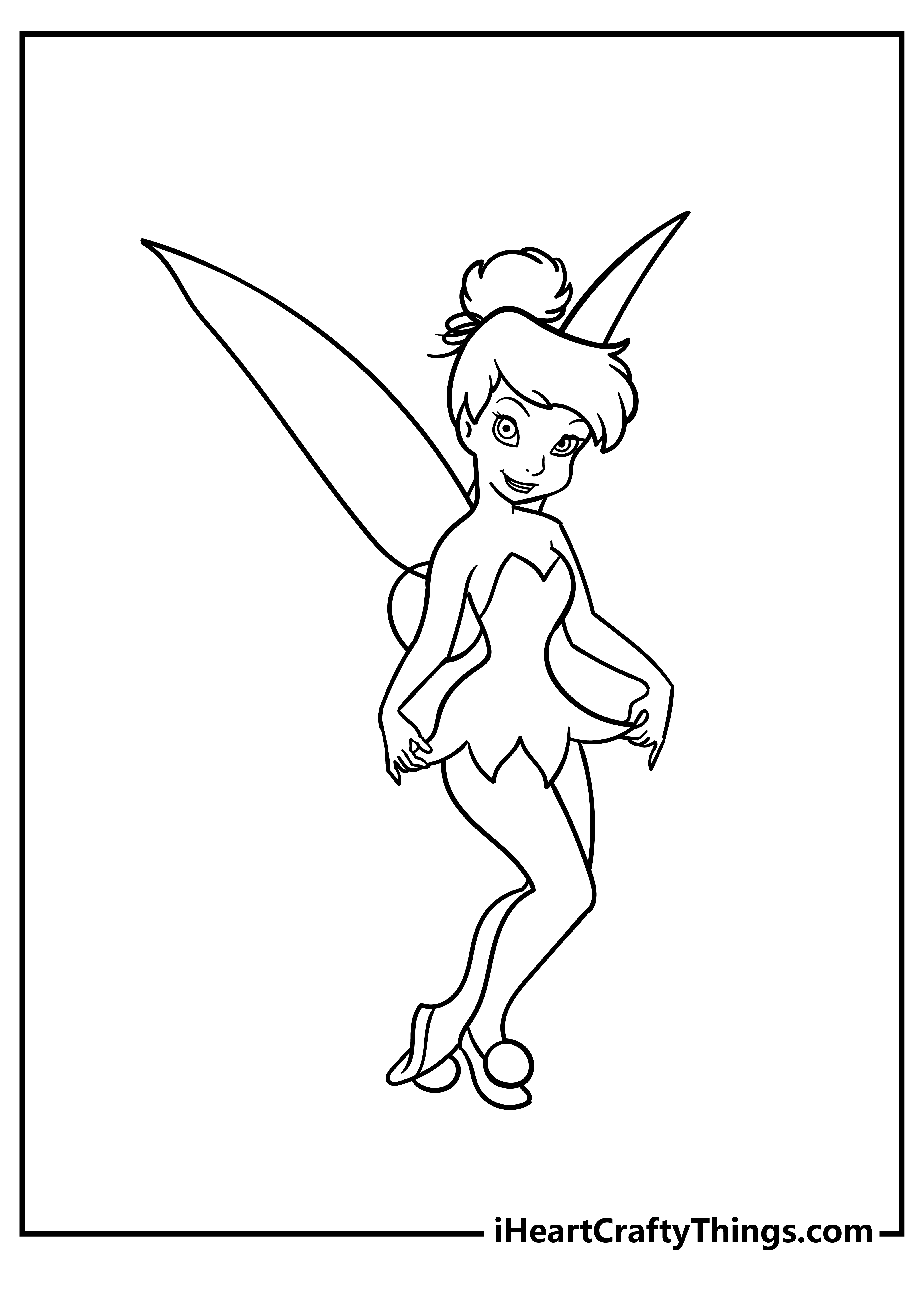 Tinkerbell Coloring Pages for adults free printable