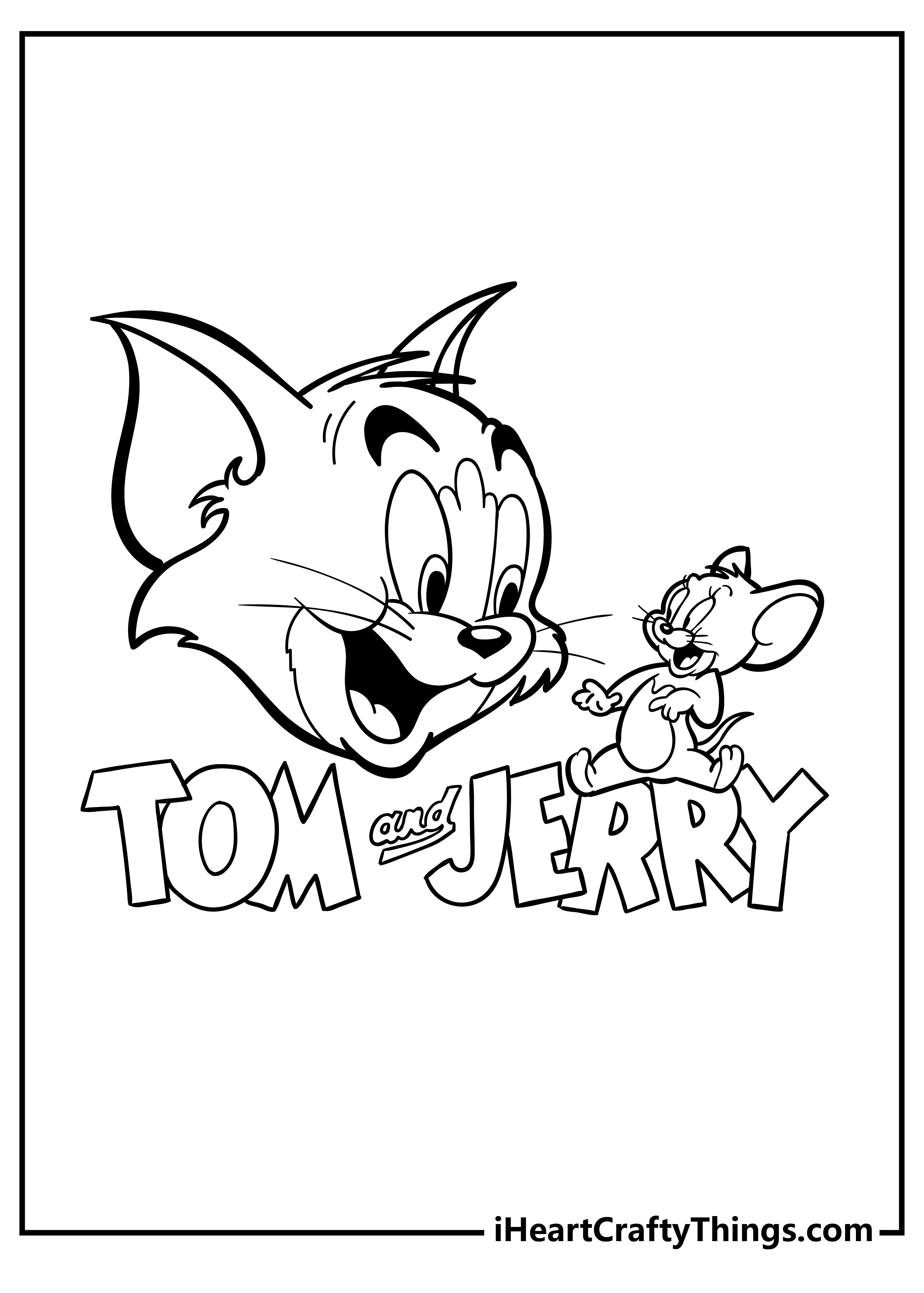 Tom and Jerry Coloring Pages for kids free download