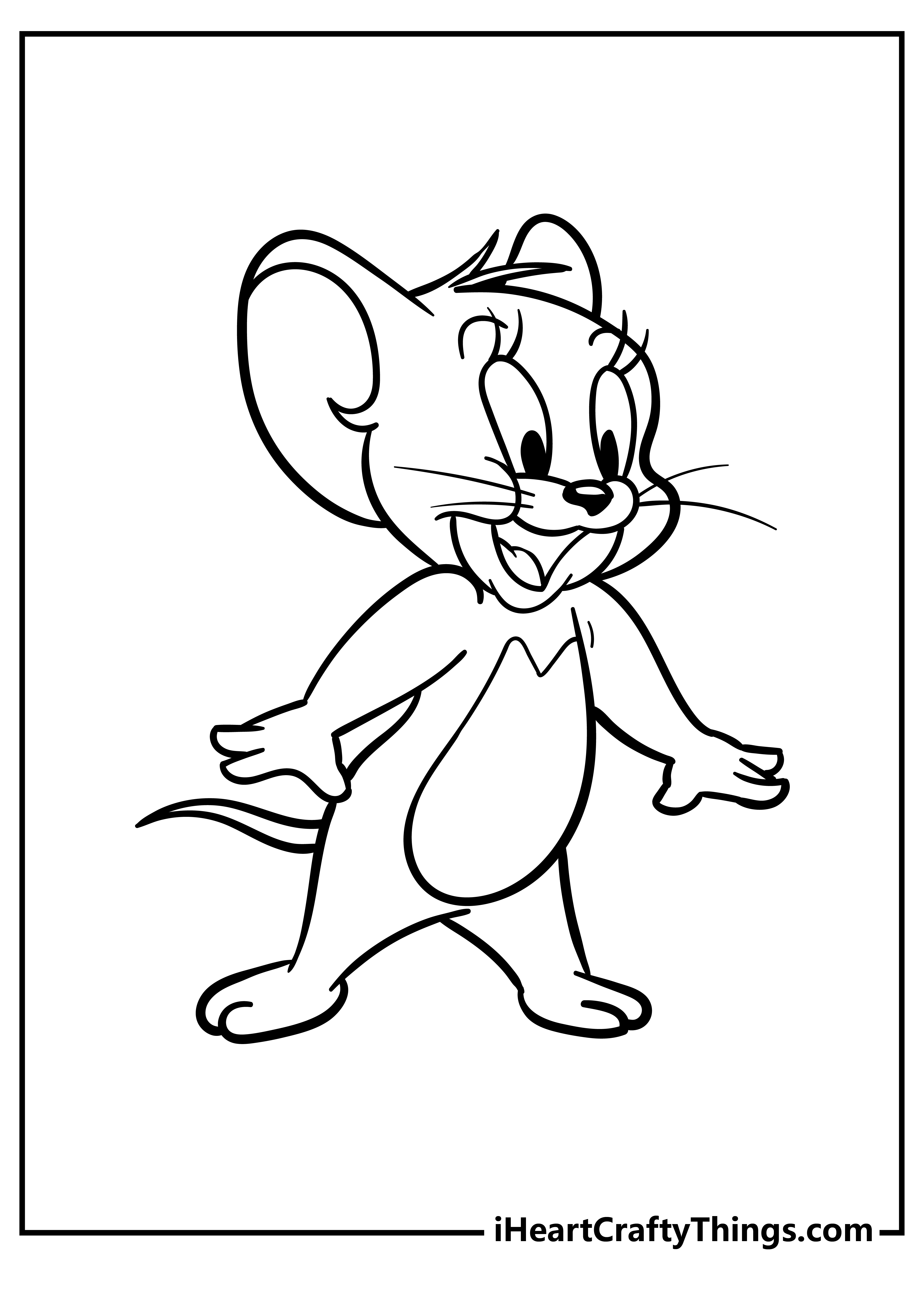 easy drawings of tom and jerry