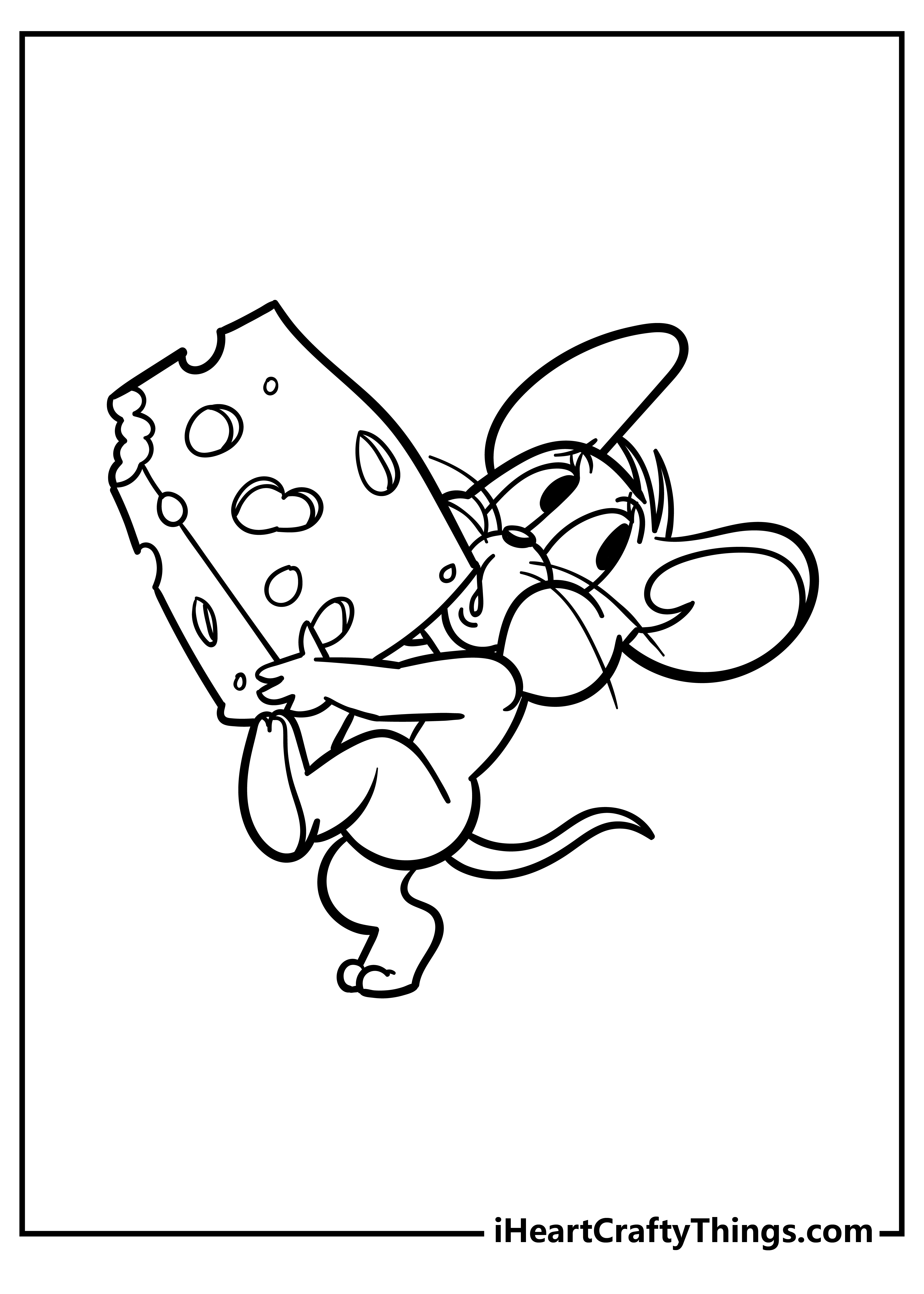 Tom and Jerry Coloring Sheet for children free download