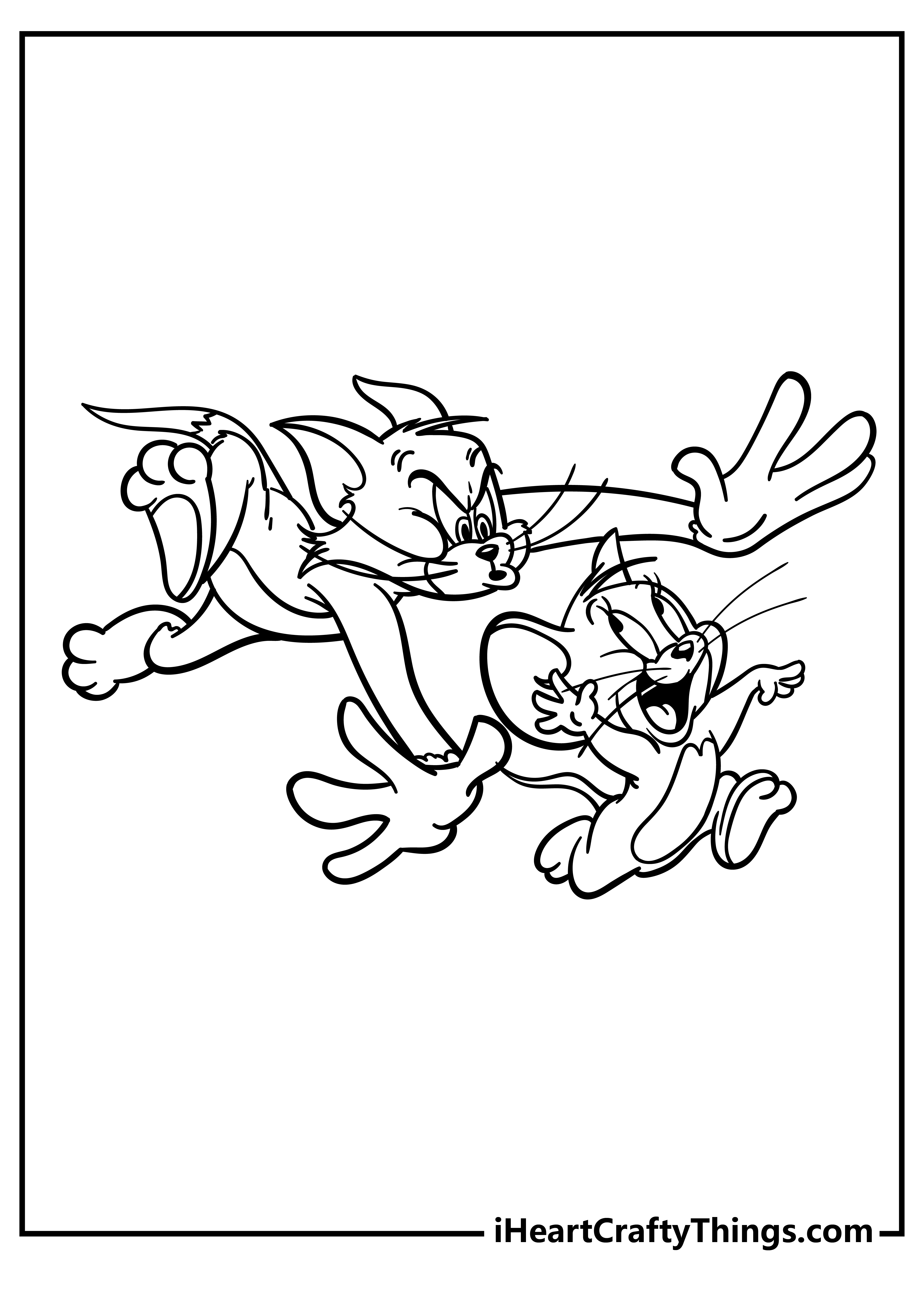 coloring pages tom and jerry