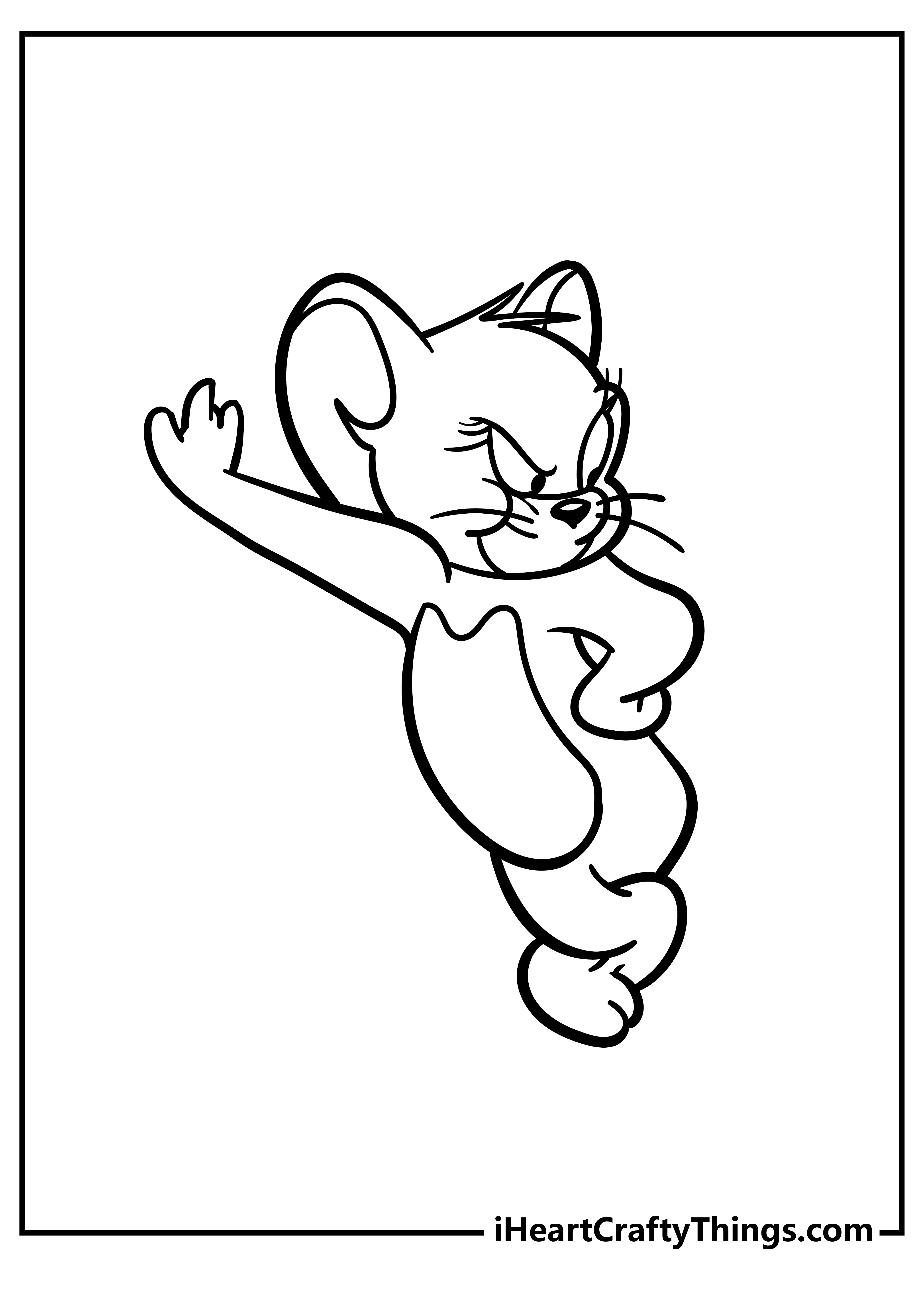 tom and jerry coloring page high quality ready for download