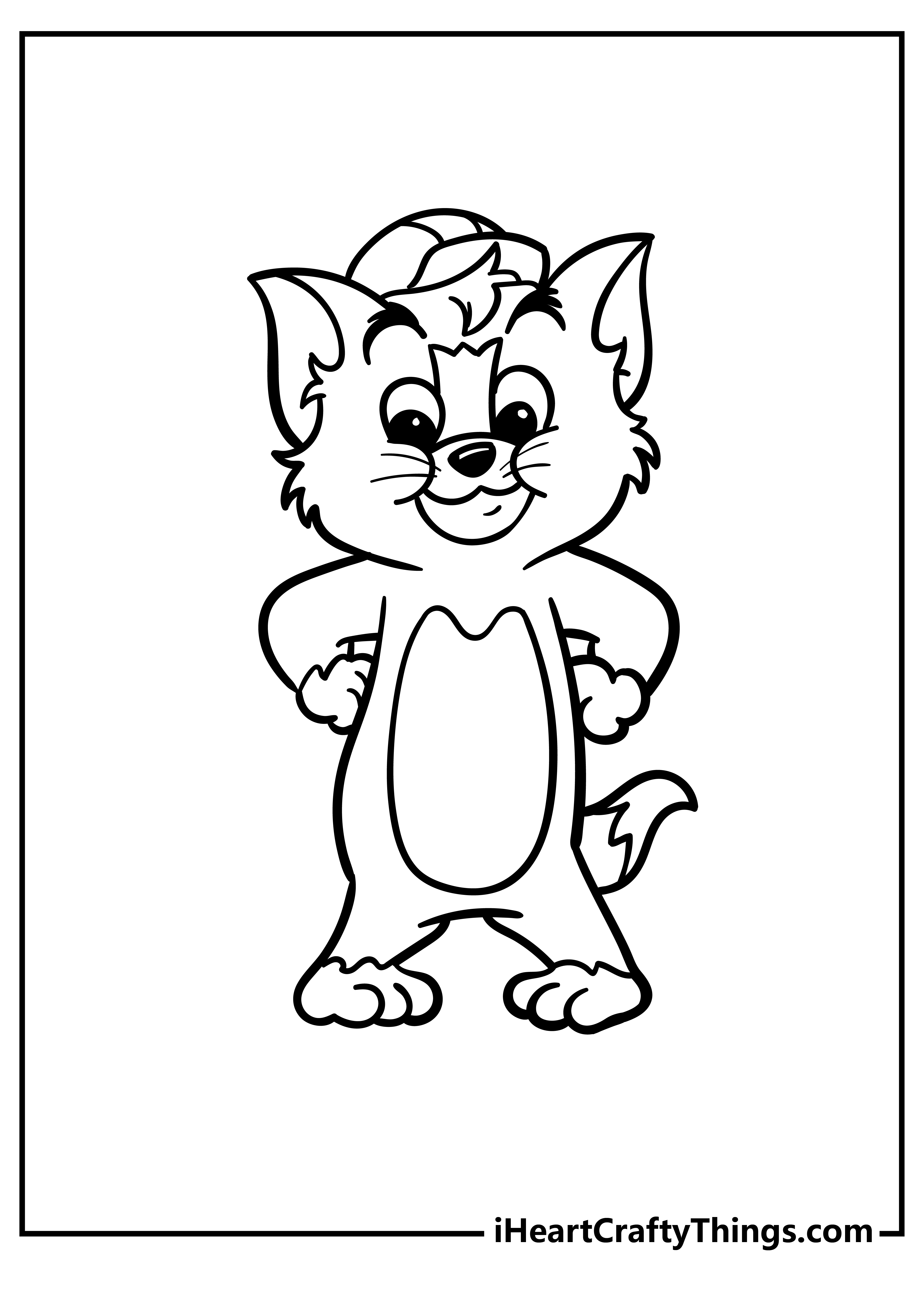 Tom and Jerry Coloring Pages for preschoolers free printable