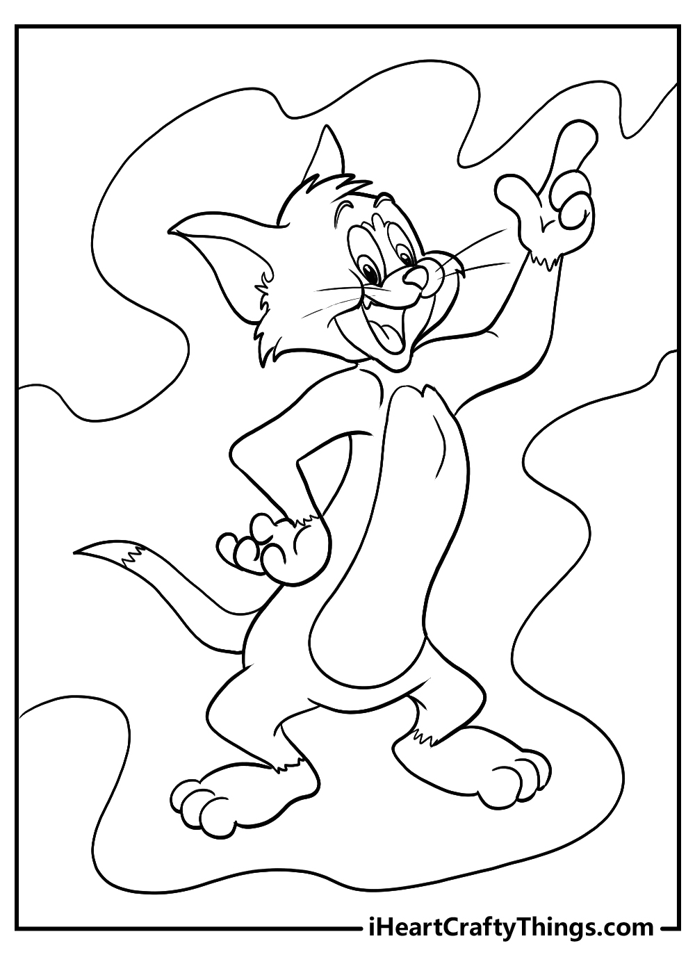 tom and jerry coloring printable for kids