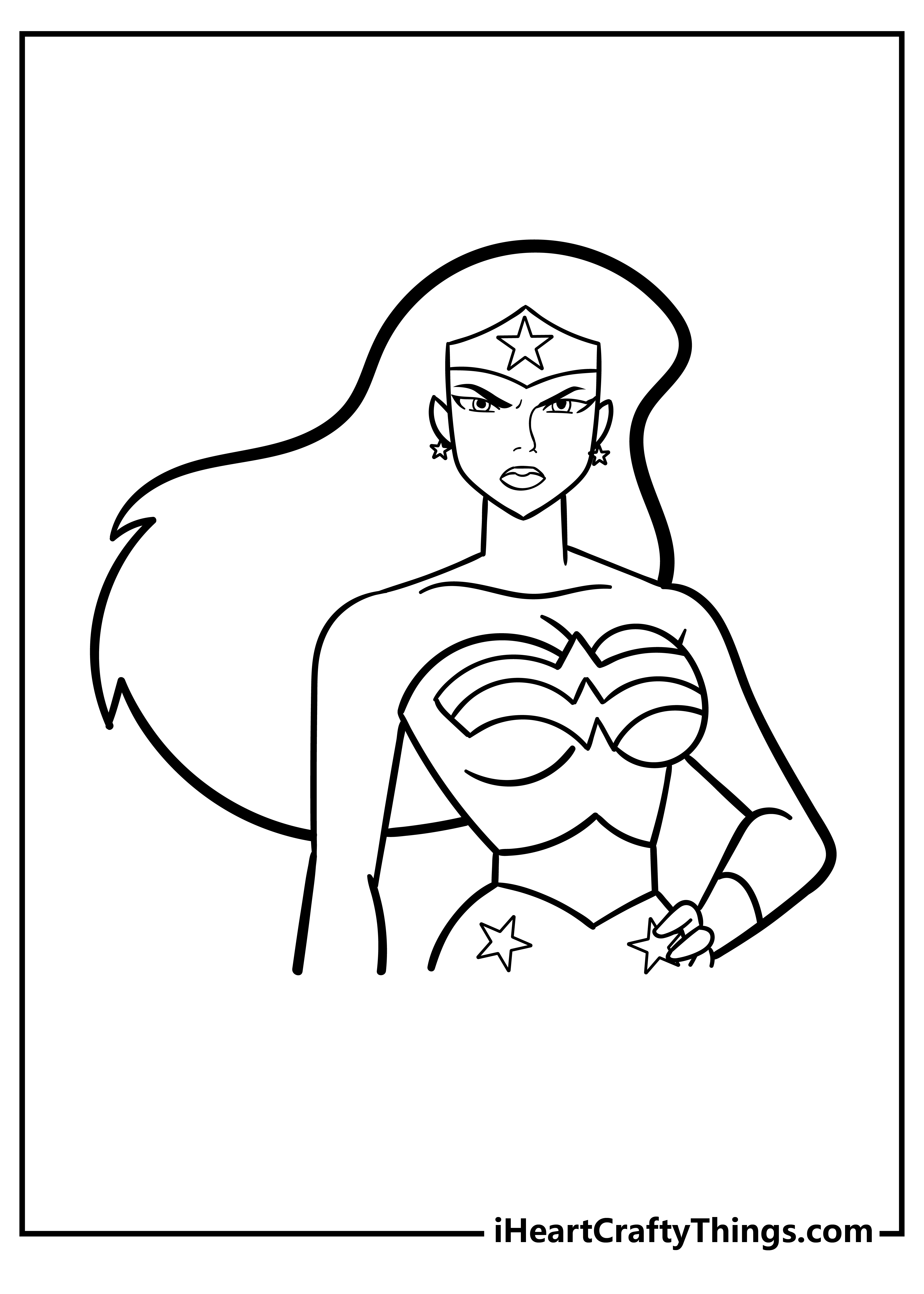 Wonder Woman Coloring Pages for kids free download