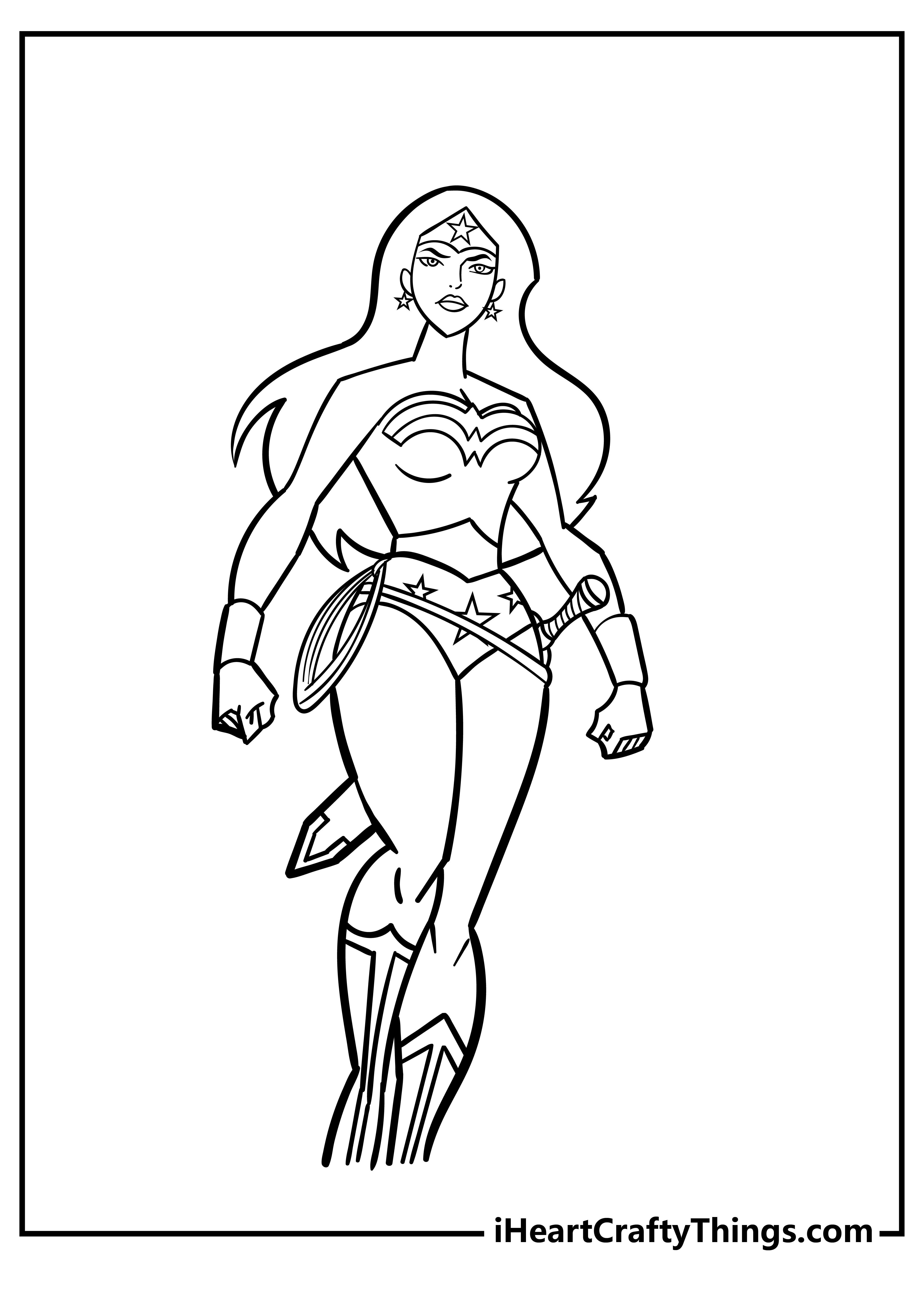 Wonder Woman Coloring Pages for kids free download
