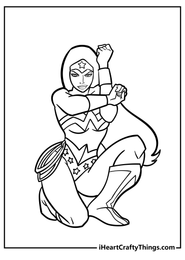 20 Wonder Woman Coloring Pages (Free Cute PDF Printables)