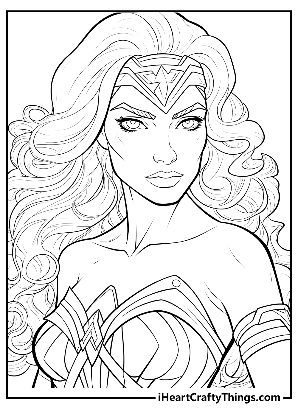 20 Wonder Woman Coloring Pages (Free Cute PDF Printables)