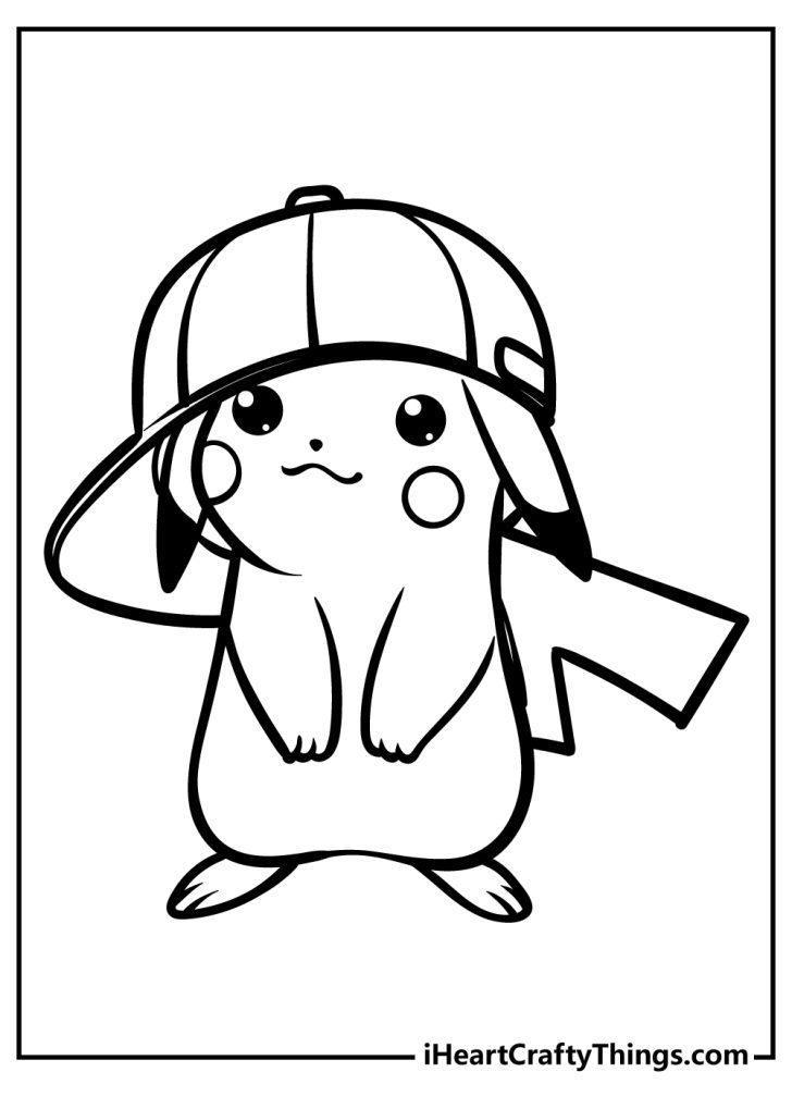 10 Creative Adult Pikachu Coloring Pages to Download for Relaxation and Creativity