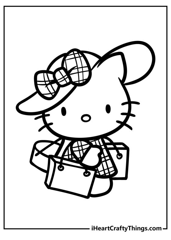 70 Hello Kitty Coloring Pages For 2024 - Free To Print!