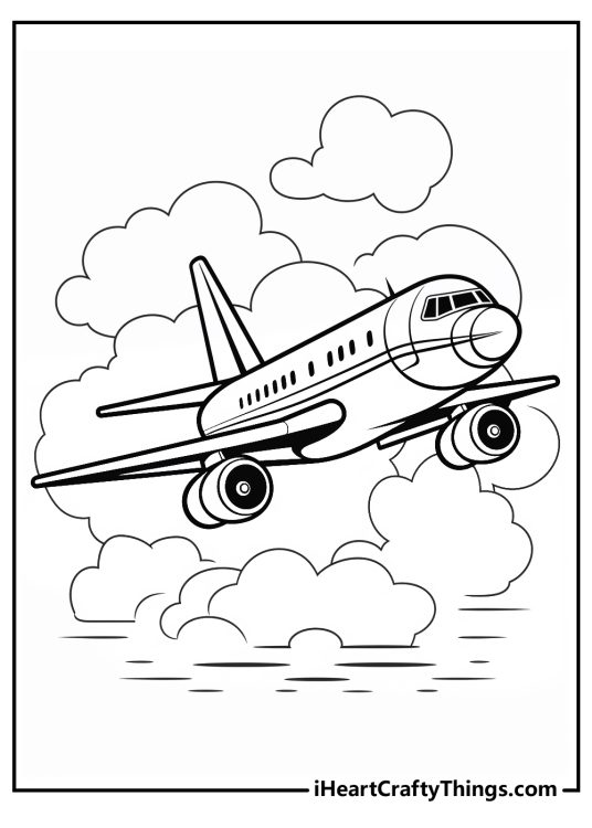 Airplane Coloring Pages (100% Free Printables)