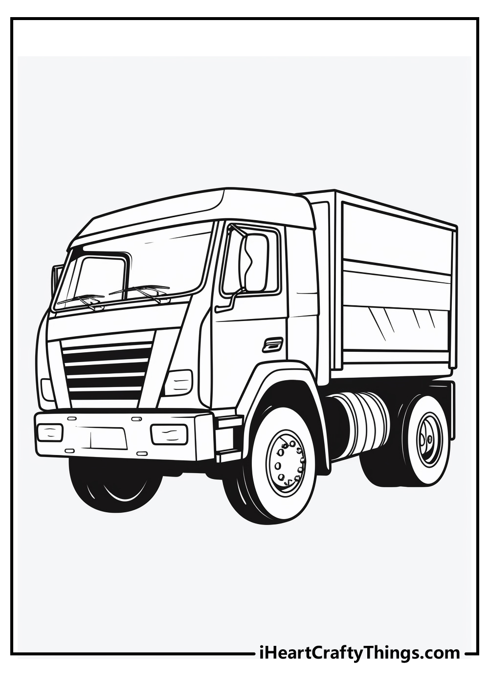 dump truck coloring pages for kids