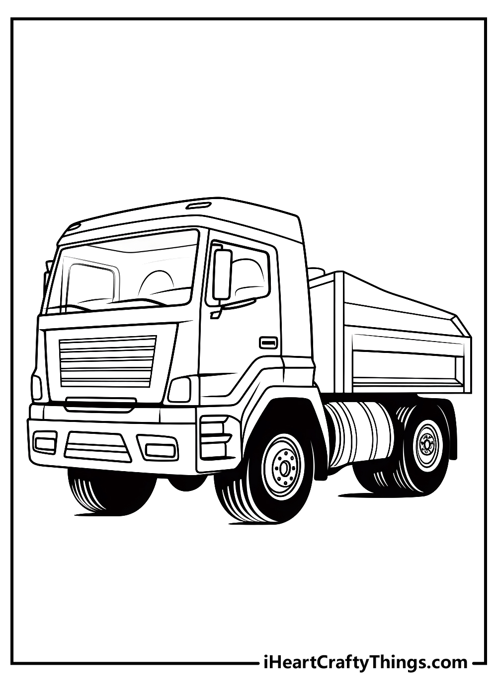 original dump truck coloring pages for kids