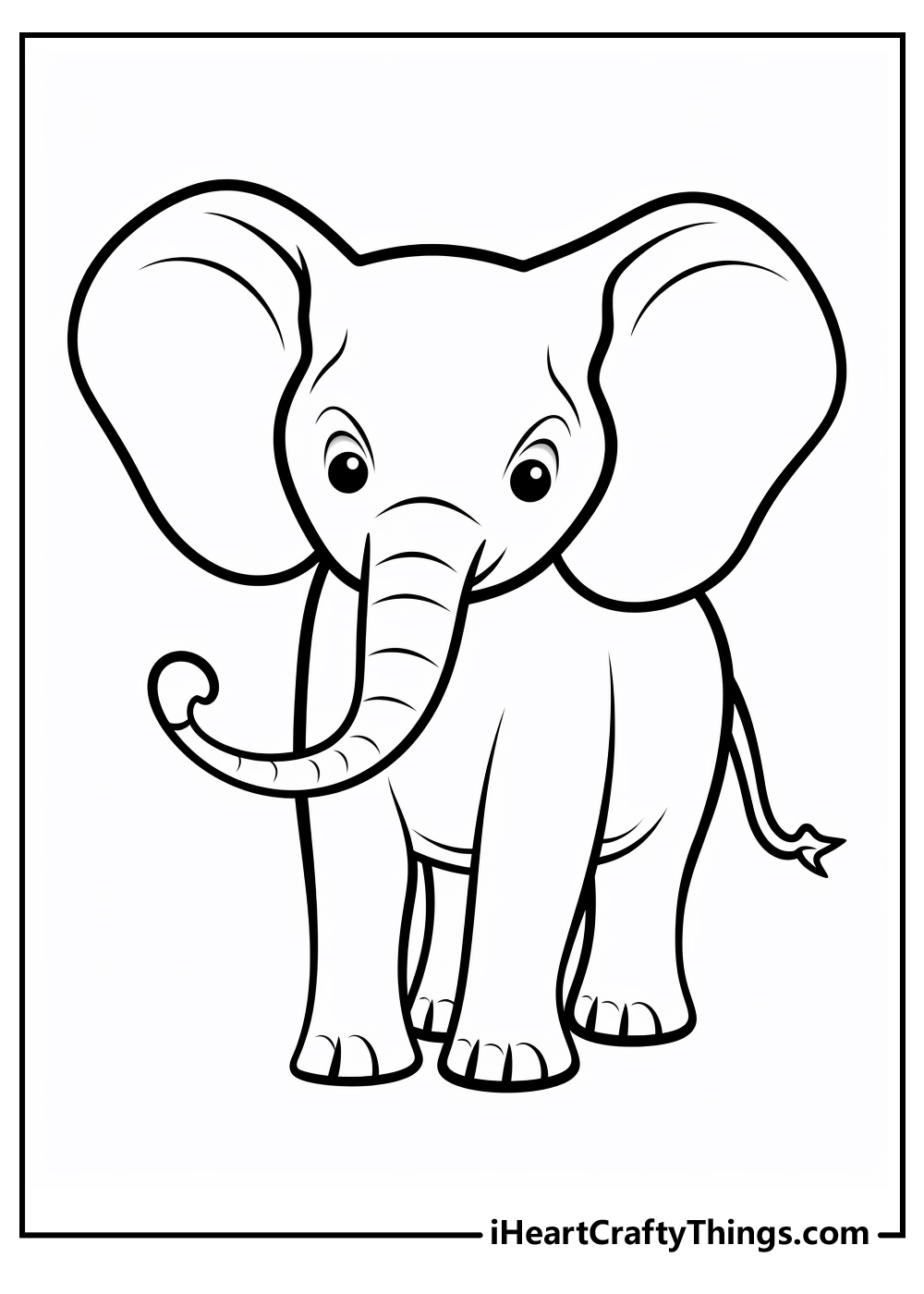 Elephant Coloring Pages (100% Free Printables)