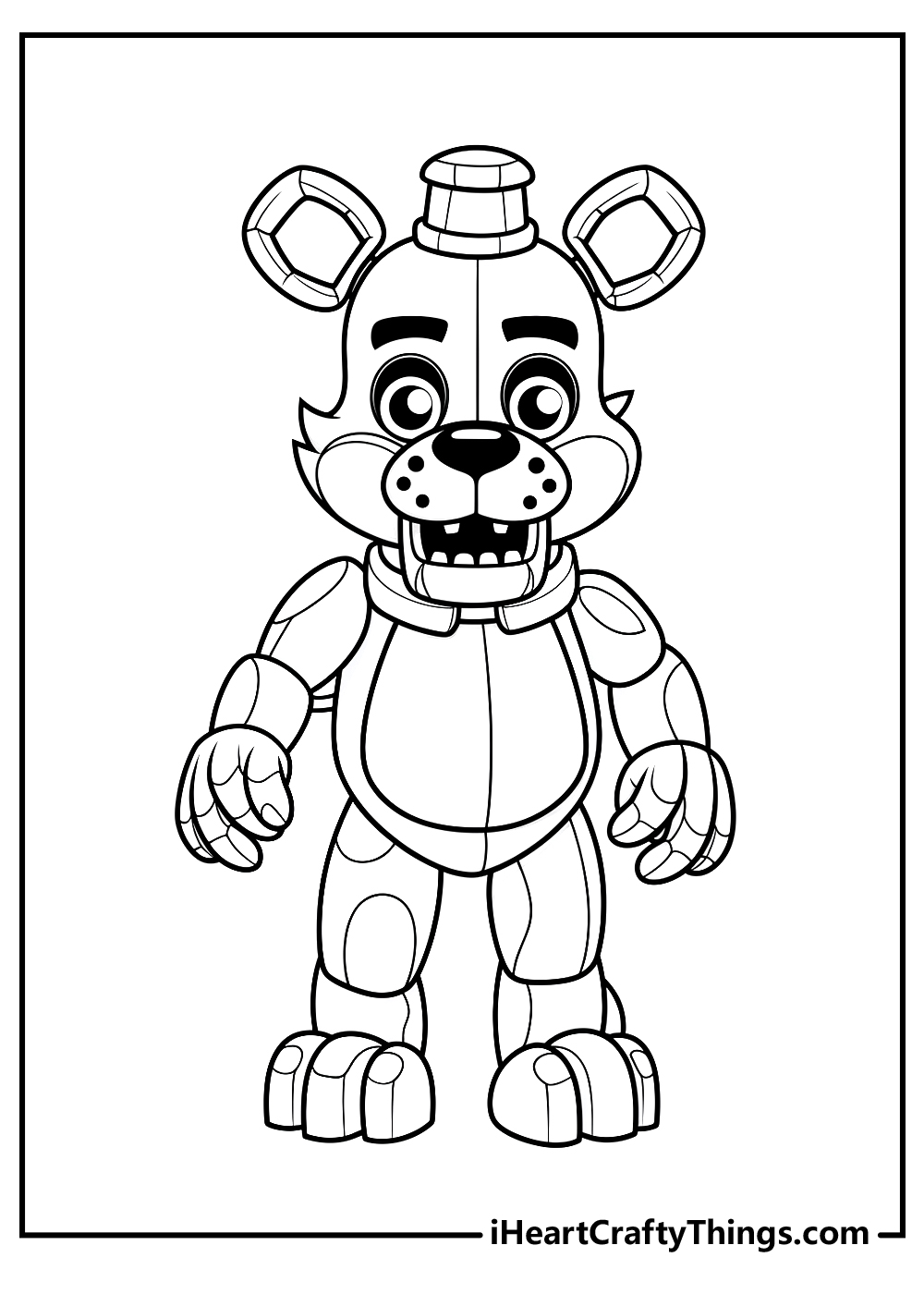 five nights at freddys coloring pages for kids