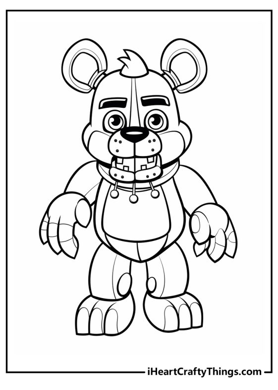 Five Nights At Freddy’s Coloring Pages (Free Printables)