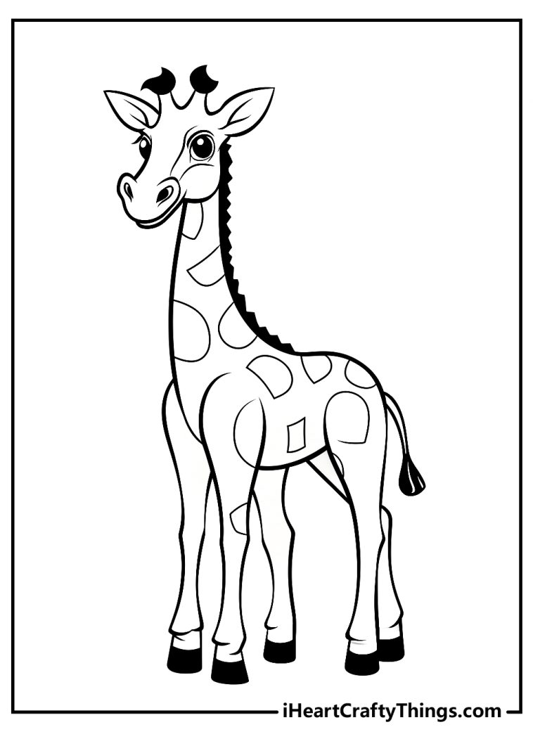 Giraffe Coloring Pages (100% Free Printables)