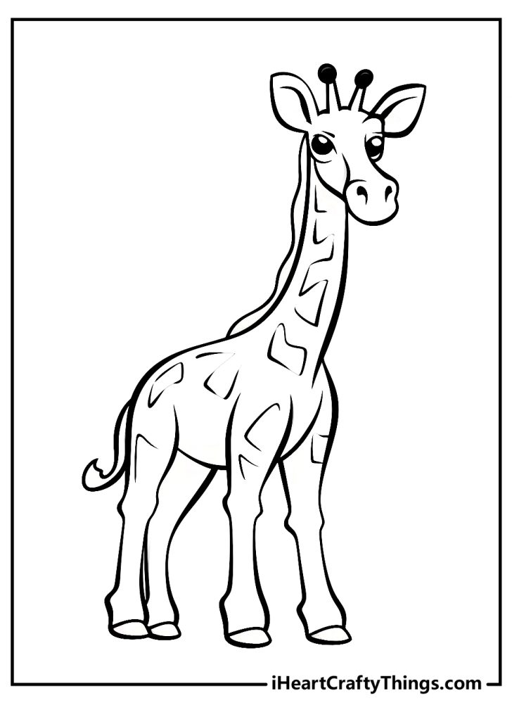 Giraffe Coloring Pages (40 Free PDF Printables For Children)