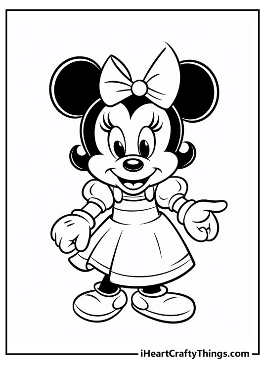 Minnie Mouse Coloring Pages (30 Free Printables)