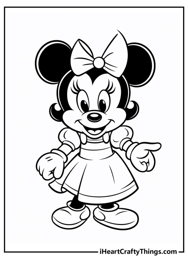 Minnie Mouse Coloring Pages (100% Free Printables)