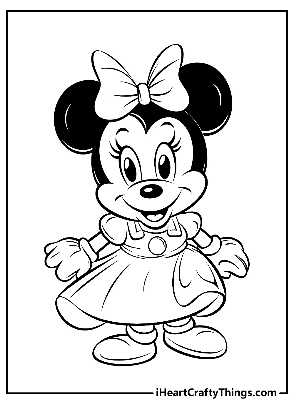 original Minnie mouse coloring pages