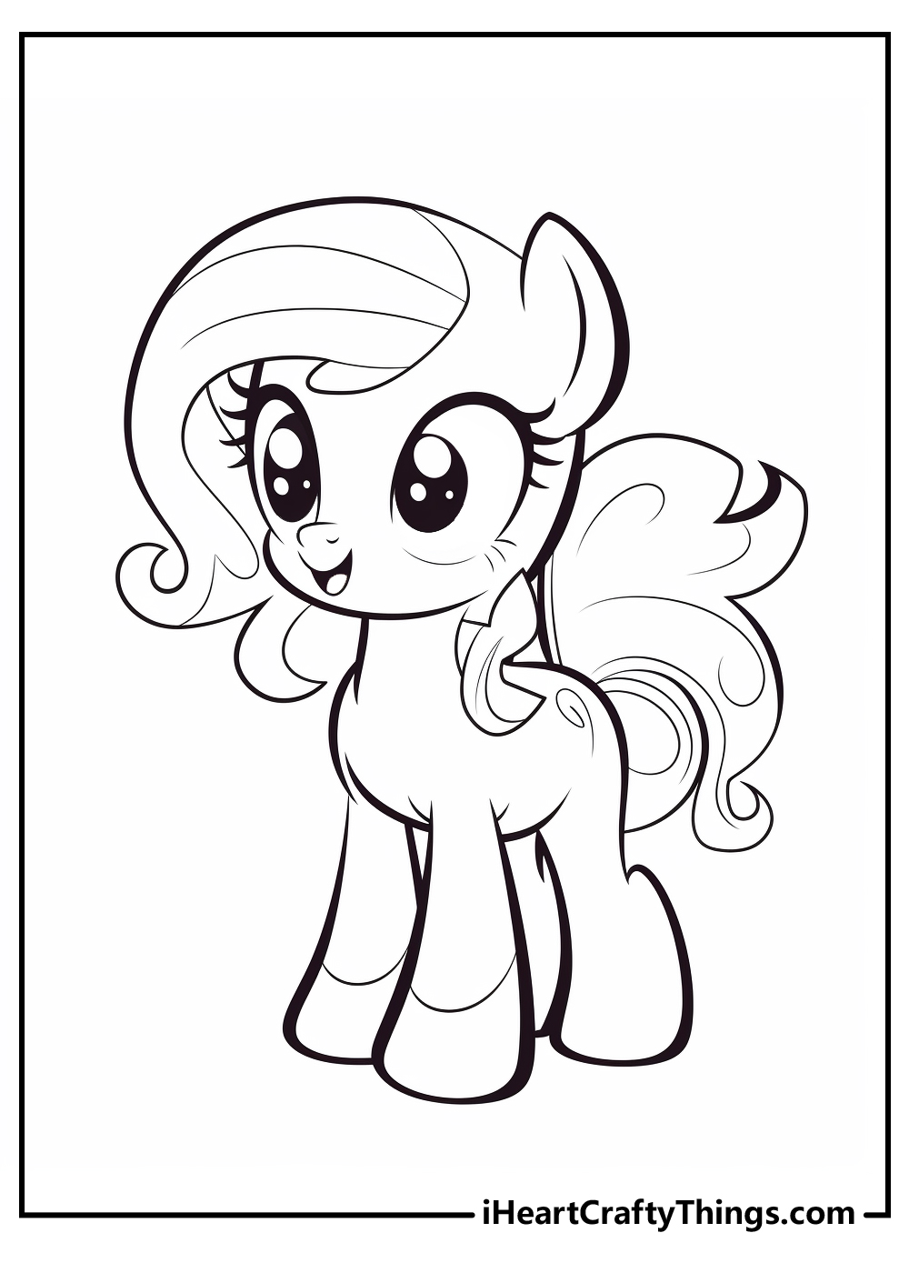 Free Printable My Little Pony Coloring Page - Mama Likes This