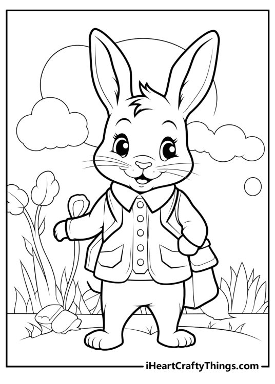 Peter Rabbit Coloring Pages (100% Free Printables)