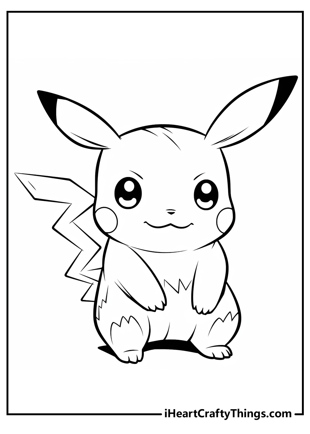 pikachu coloring printable