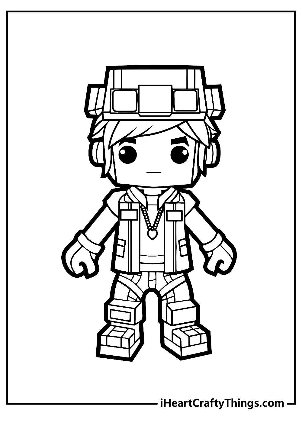 Roblox Video Game Character Coloring Page · Creative Fabrica
