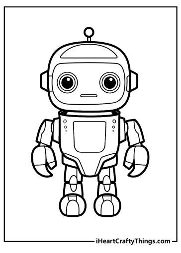 Robot Coloring Pages - 25 Free Printable PDFs To Download