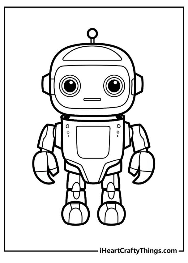 Robot Coloring Pages - 25 Free Printable Pdfs To Download