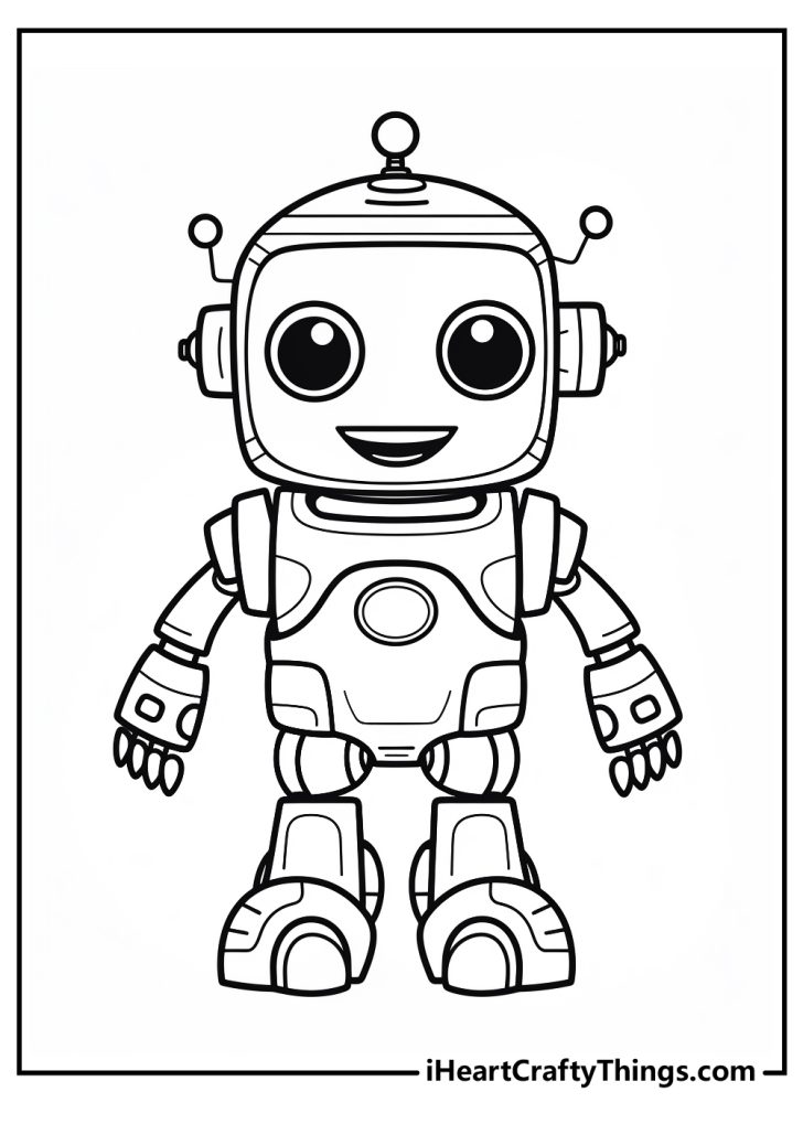 Robot Coloring Pages - 25 Free Printable PDFs To Download