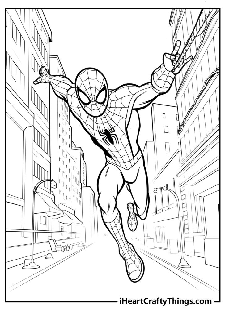 All New Spiderman Coloring Pages 2024 (100% Free Printables)