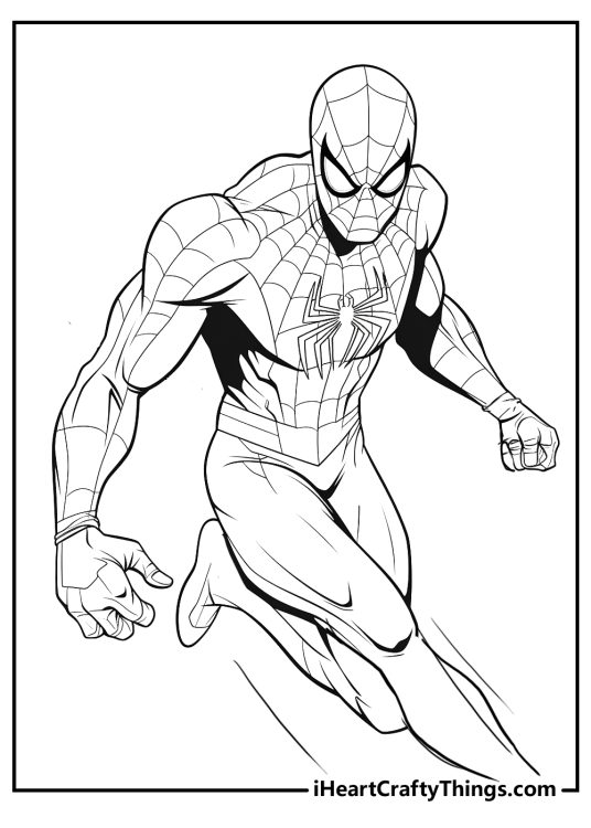 50 Spider-man Coloring Pages For Kids (free Pdf Printables)