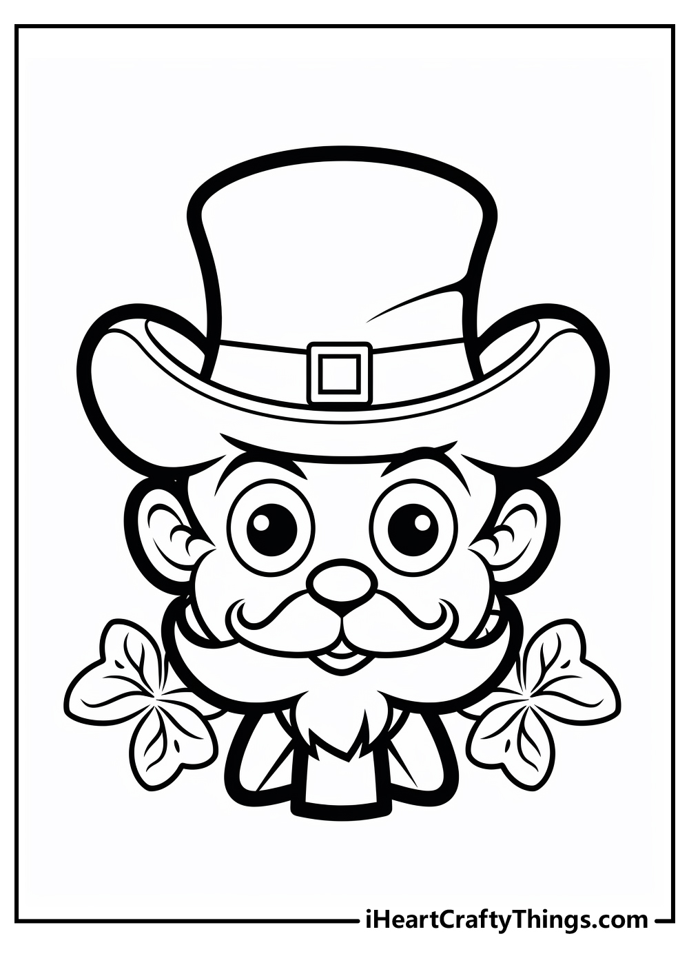 black-and-white st patricks day coloring pages