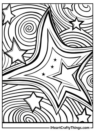 Star Coloring Pages (100% Free Printables)