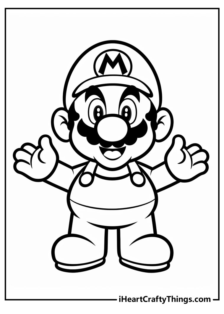 Super Mario Bros Coloring Pages (100% Free Printables)