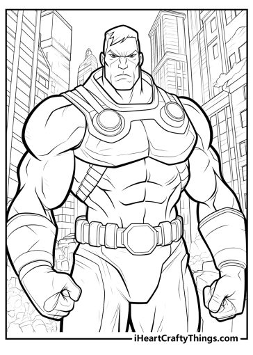 Superhero Coloring Pages (100% Free Printables)