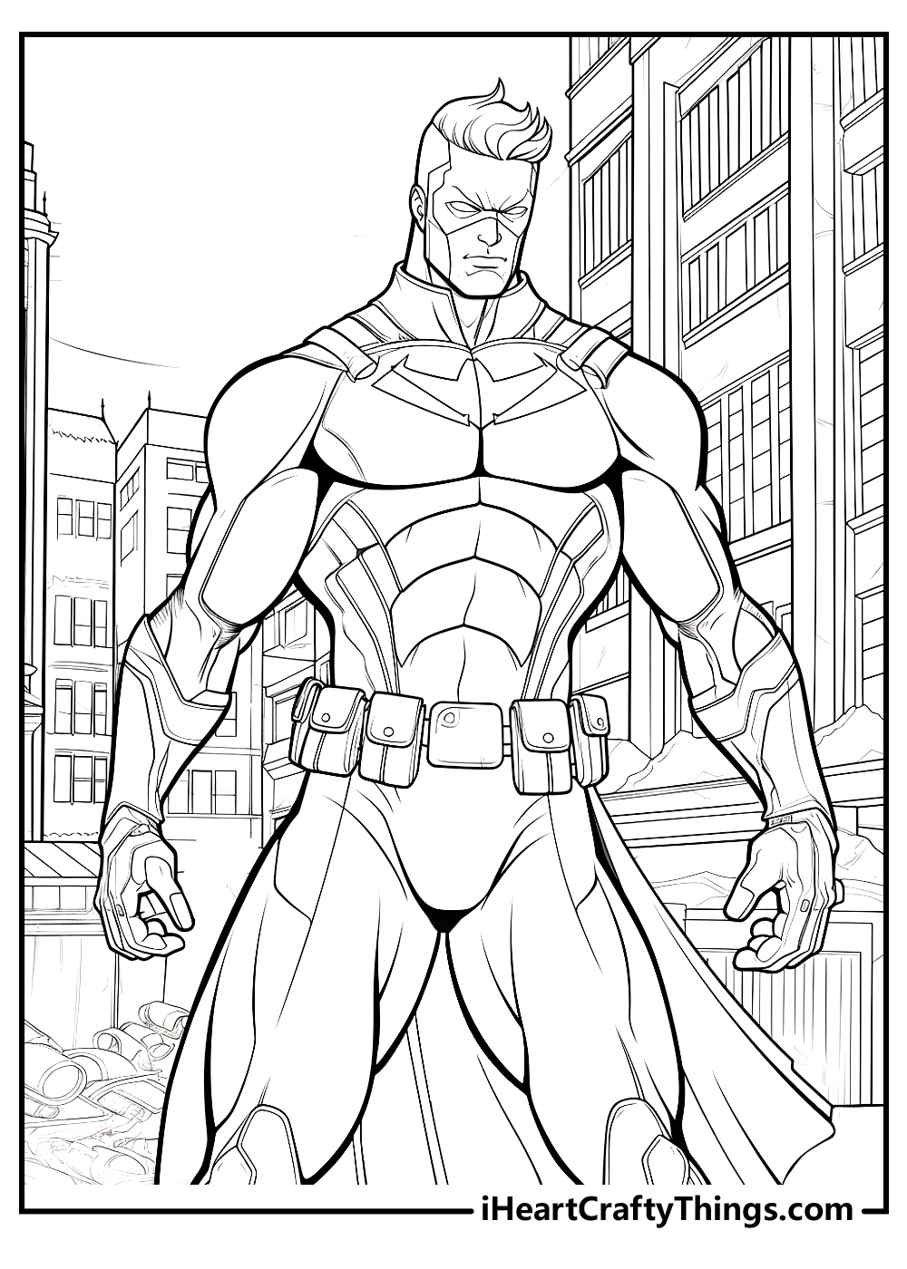 superhero coloring sheet free download