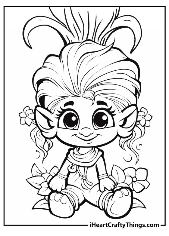 35 Trolls Coloring Pages (100% Free Printables)